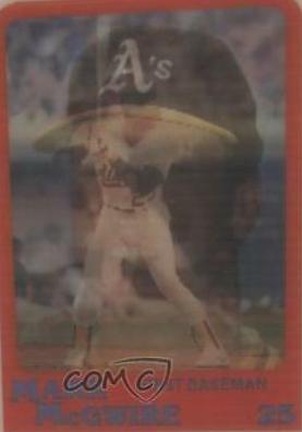 1987 Sportflics Rookies Mark McGwire #13 card