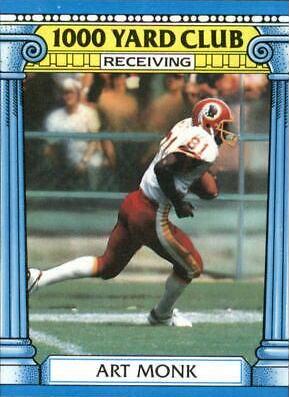 1987 Topps 1000 Yard Club Art Monk #19 card