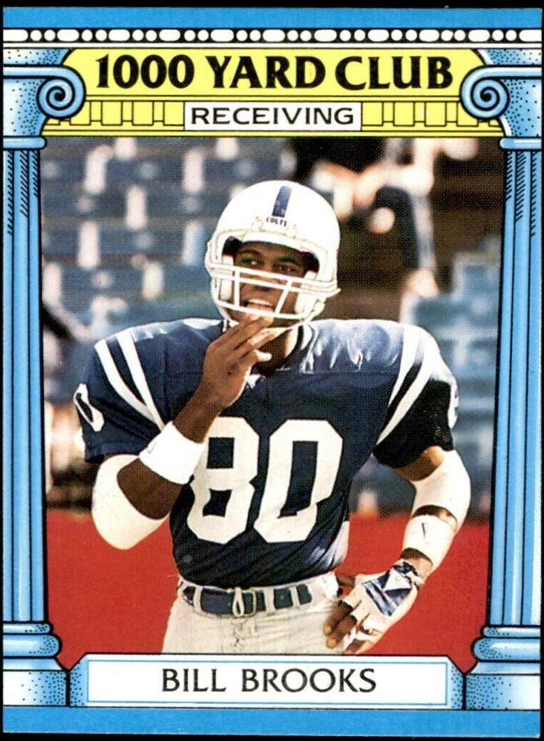 1987 Topps 1000 Yard Club Bill Brooks #15 card