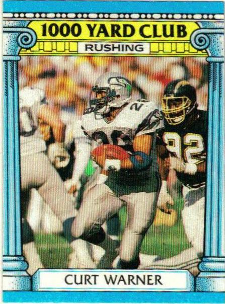 1987 Topps 1000 Yard Club Curt Warner #5 card