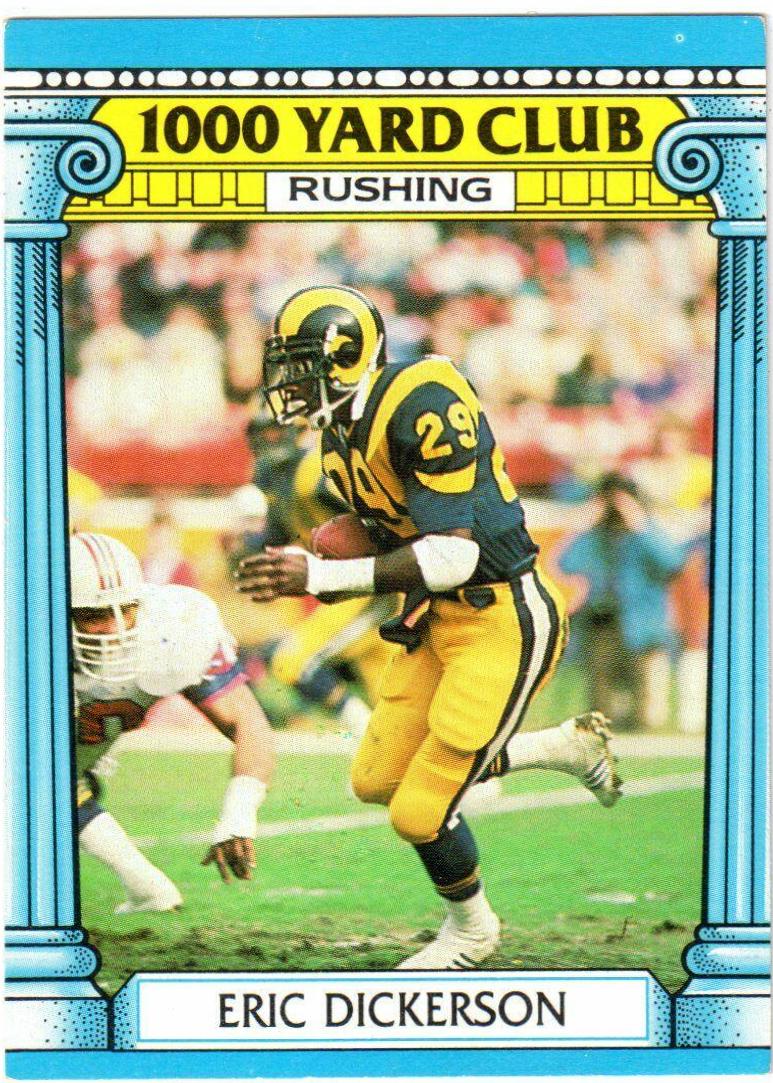 1987 Topps 1000 Yard Club Eric Dickerson #1 card