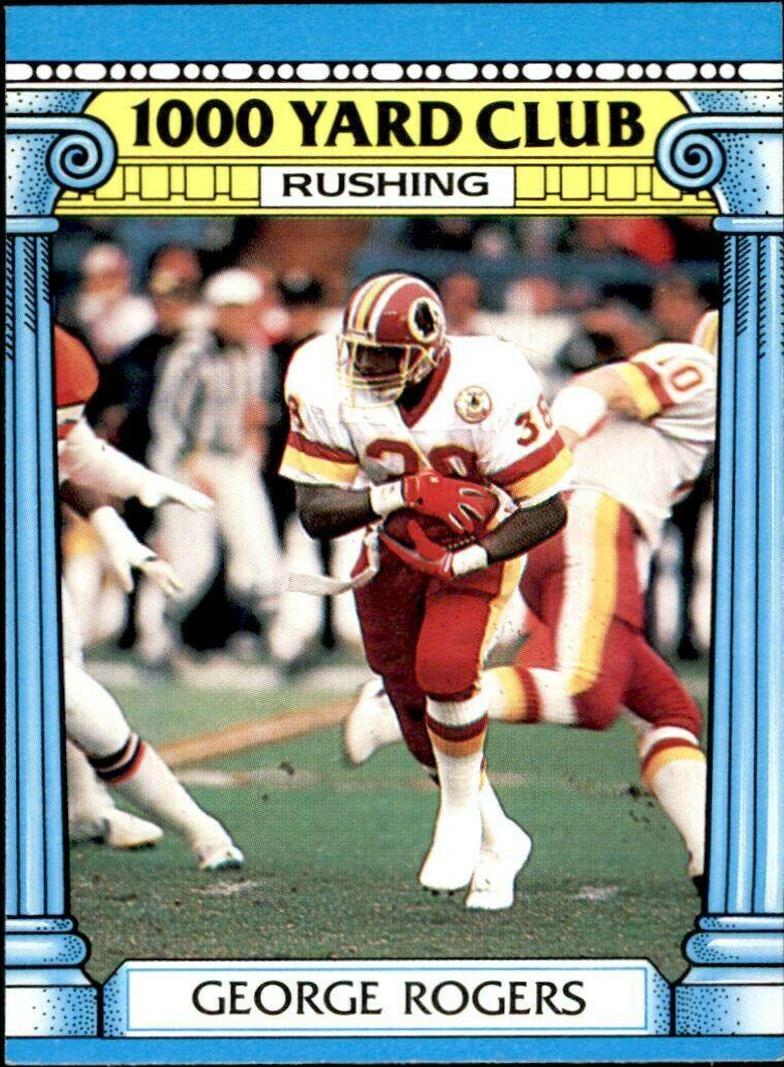 1987 Topps 1000 Yard Club George Rogers #11 card