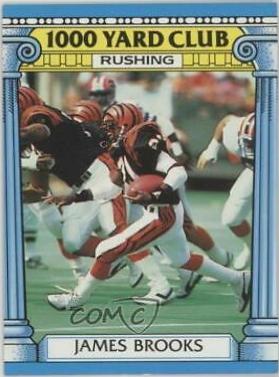 1987 Topps 1000 Yard Club James Brooks #17 card
