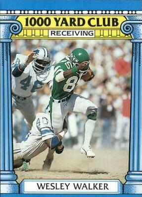 1987 Topps 1000 Yard Club Wesley Walker #22 card