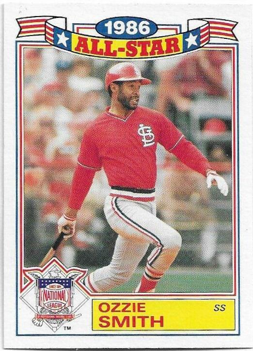 1987 Topps All Star 22 Ozzie Smith #5 card
