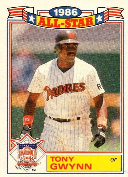 1987 Topps All Star 22 Tony Gwynn #6 card