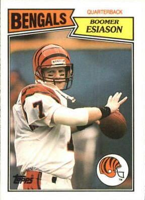 1987 Topps American UK Boomer Esiason #43 card