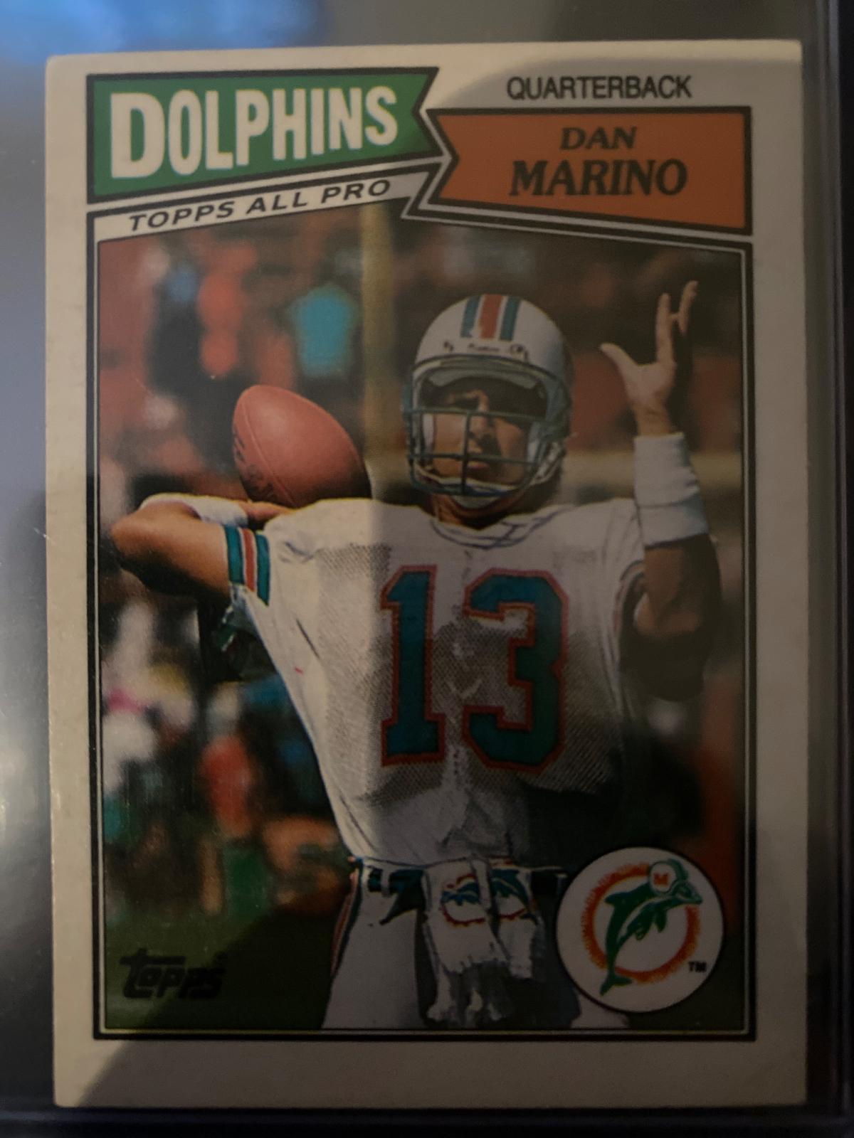 1987 Topps American UK Dan Marino #51 card