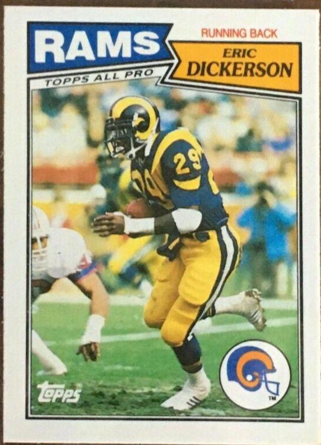 1987 Topps American UK Eric Dickerson #36 card