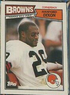 1987 Topps American UK Hanford Dixon #24 card