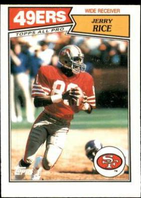 1987 Topps American UK Jerry Rice #30 card