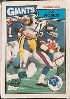 1987 Topps American UK Joe Morris #2 card