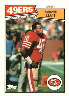 1987 Topps American UK Ronnie Lott #31 card