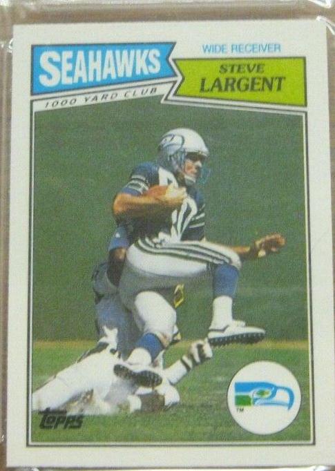 1987 Topps American UK Steve Largent #42 card