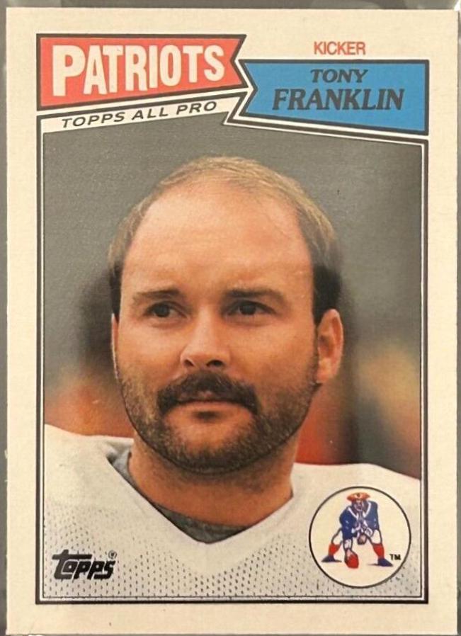 1987 Topps American UK Tony Franklin #27 card