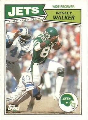1987 Topps American UK Wesley Walker #35 card