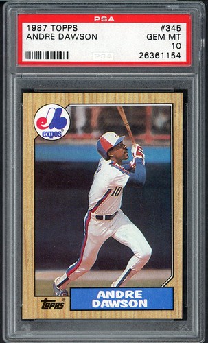 1987 Topps Andre Dawson #345 card
