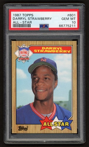 1987 Topps Darryl Strawberry #601 card