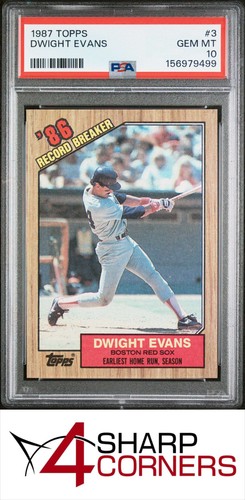 1987 Topps Dwight Evans #3 card