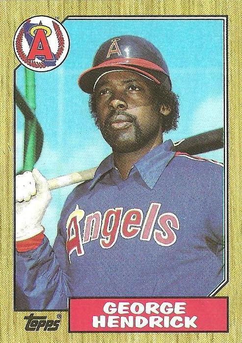 1987 Topps George Hendrick #725 card