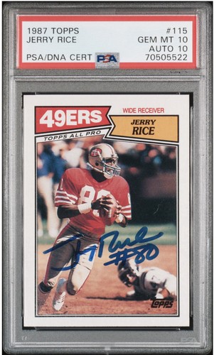 1987 Topps Jerry Rice #115 card