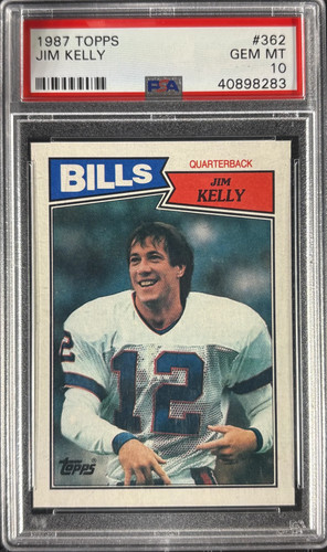 1987 Topps Jim Kelly #362 card