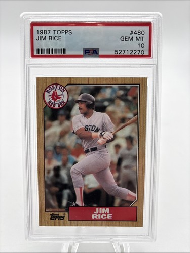1987 Topps Jim Rice #480 card