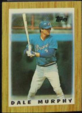 1987 Topps Mini League Leaders Dale Murphy #2 card