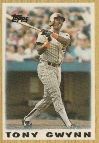 1987 Topps Mini League Leaders Tony Gwynn #35 card