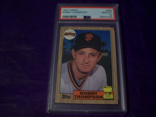 1987 Topps Robby Thompson #658 card