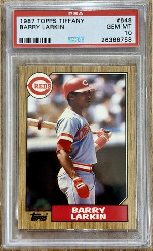 1987 Topps Tiffany Barry Larkin #648 card