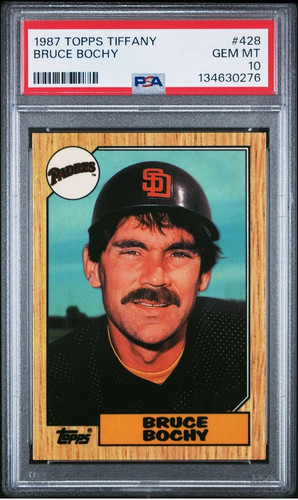 1987 Topps Tiffany Bruce Bochy #428 card