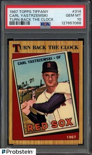 1987 Topps Tiffany Carl Yastrzemski #314 card