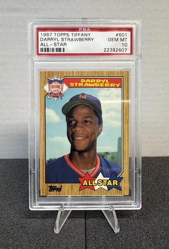1987 Topps Tiffany Darryl Strawberry #601 card