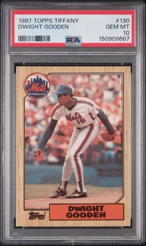 1987 Topps Tiffany Dwight Gooden #130 card