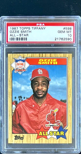 1987 Topps Tiffany Ozzie Smith #598 card