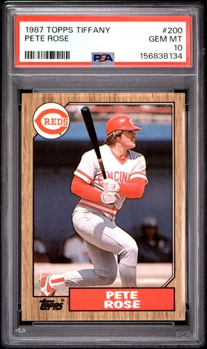 1987 Topps Tiffany Pete Rose #200 card
