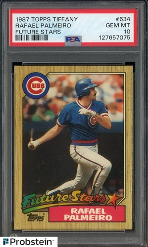 1987 Topps Tiffany Rafael Palmeiro #634 card