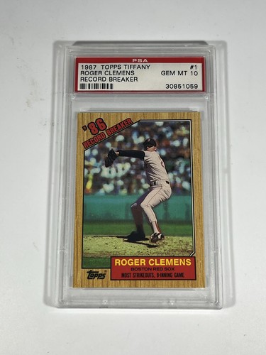 1987 Topps Tiffany Roger Clemens #1 card