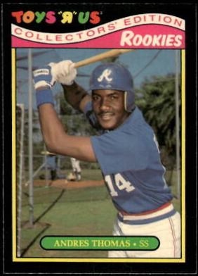 1987 Topps Toys R US Rookies Andres Thomas #29 card