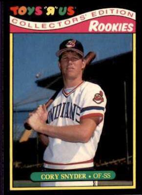 1987 Topps Toys R US Rookies Cory Snyder #25 card
