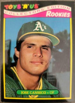 1987 Topps Toys R US Rookies Jose Canseco #5 card
