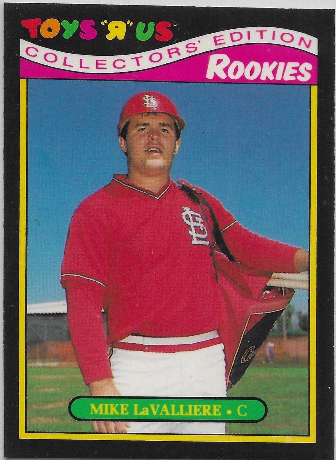 1987 Topps Toys R US Rookies Mike LaValliere #19 card