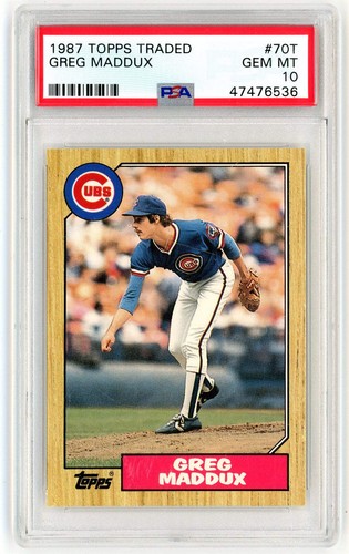 1987 Topps Traded Greg Maddux #70T card