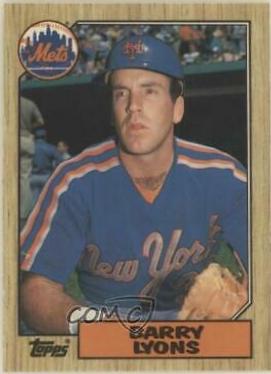 1987 Topps Traded Tiffany Barry Lyons #68T card