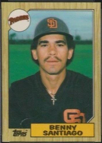 1987 Topps Traded Tiffany Benny Santiago #109T card
