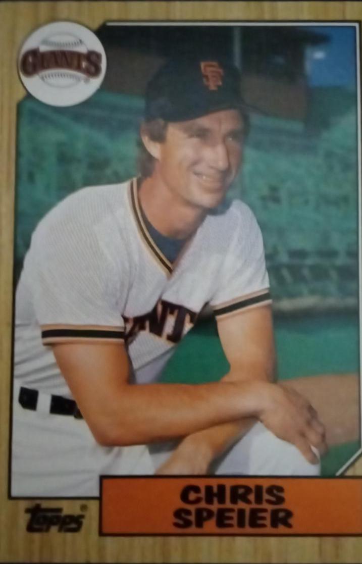 1987 Topps Traded Tiffany Chris Speier #115T card