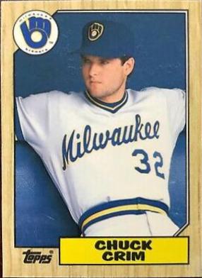 1987 Topps Traded Tiffany Chuck Crim #25T card