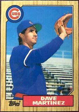 1987 Topps Traded Tiffany Dave Martinez #73T card