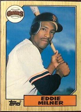 1987 Topps Traded Tiffany Eddie Milner #78T card